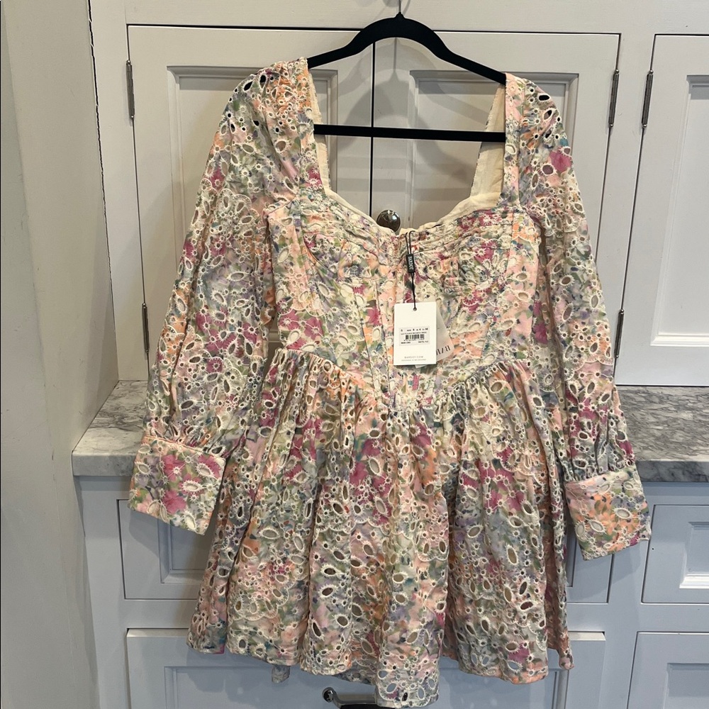 Bardot Lila Flounce Broderie Dress - Picture 4 of 6